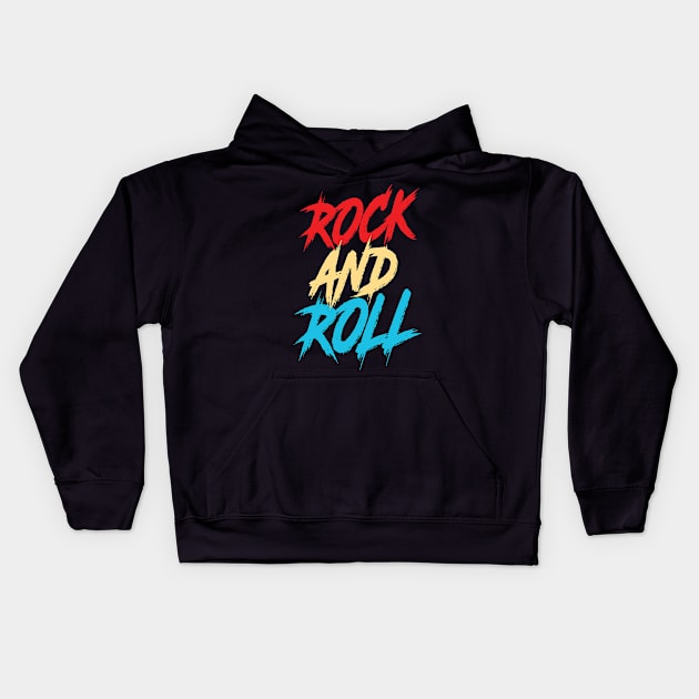 Rock And Roll Kids Hoodie by ManxHaven